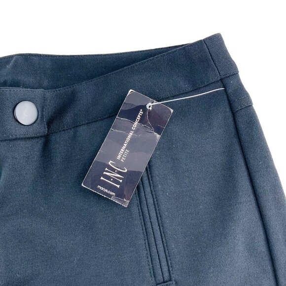 INC International Concepts Womens Petite 6P‎ Navy Stretch Pants - Picture 3 of 8
